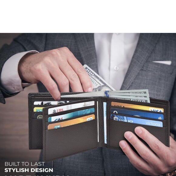 Leather Bifold Wallet - Picture 6 of 6